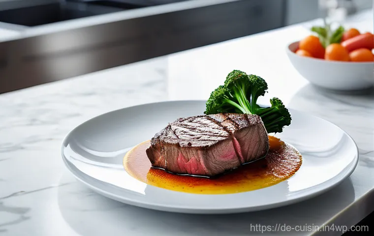 물 절약을 위한 유기농 식자재 활용 - **Prompt:** A thought-provoking, high-definition photograph depicting a modern kitchen countertop wh...